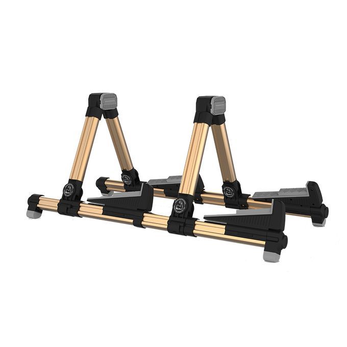 Double Guitar Stand A-frame Folding Adjustable Holder