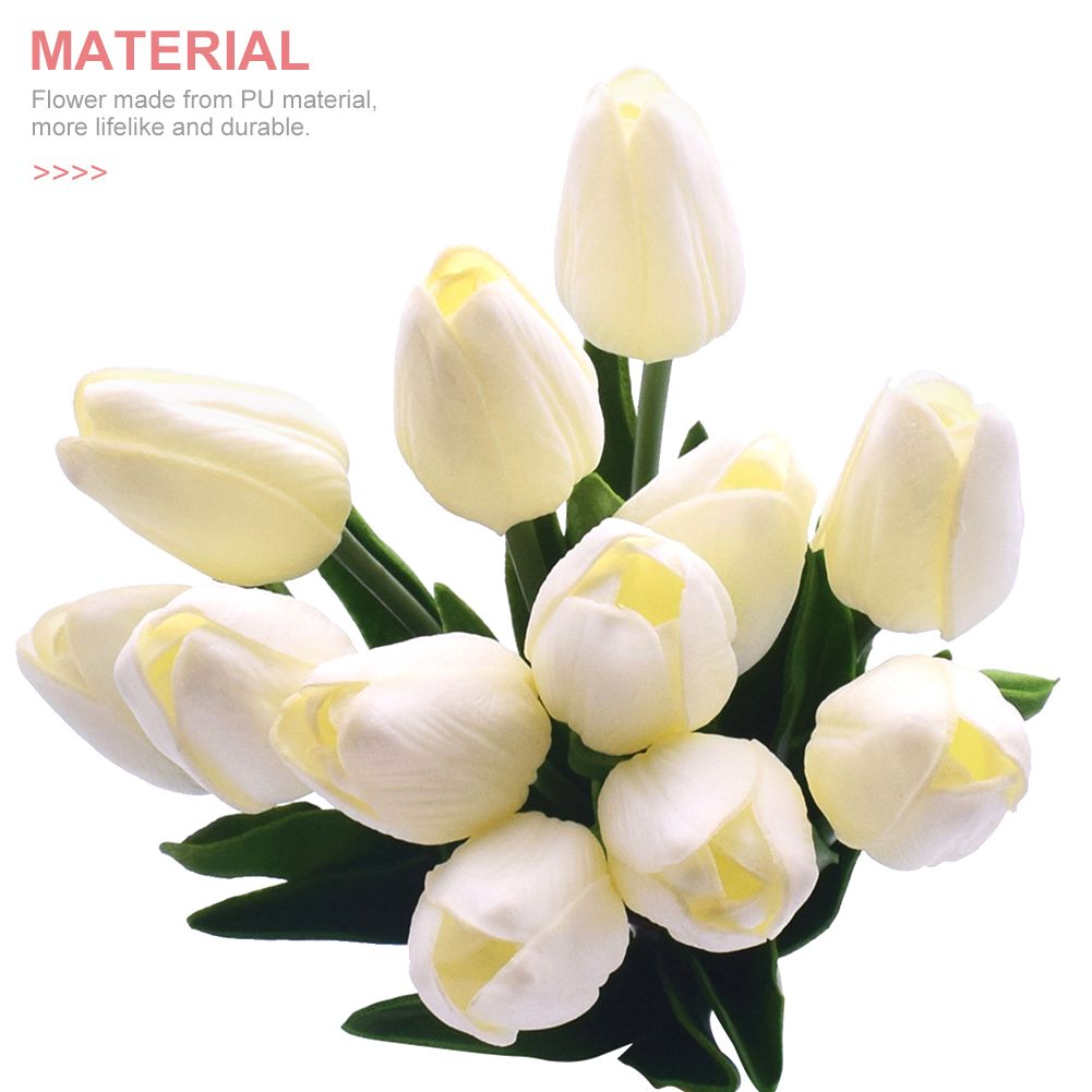 Banquet Home Decor Tulips Artificial Flowers Bedroom LED