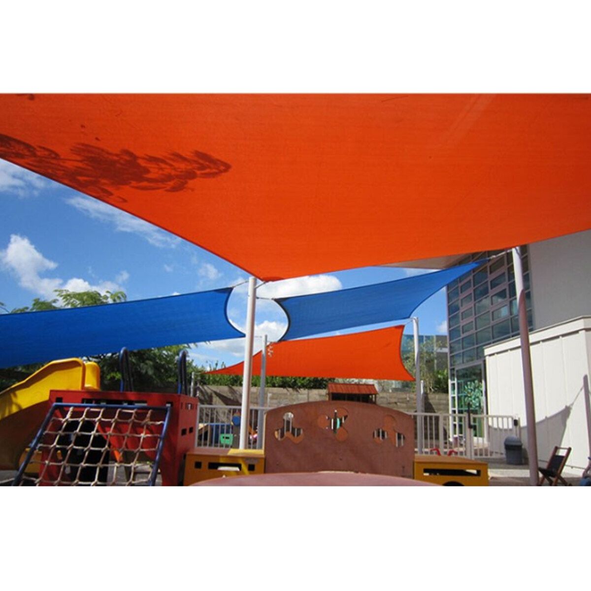 Outdoor Garden Yard Sun Shade Sail Sun-proof Waterproof Top Canopy Cover Awning Orange