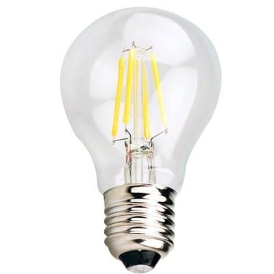 Tiger Head 4W E27 Big Screw Head LED fliament Bulb - Yellow Light - Pack Of 2
