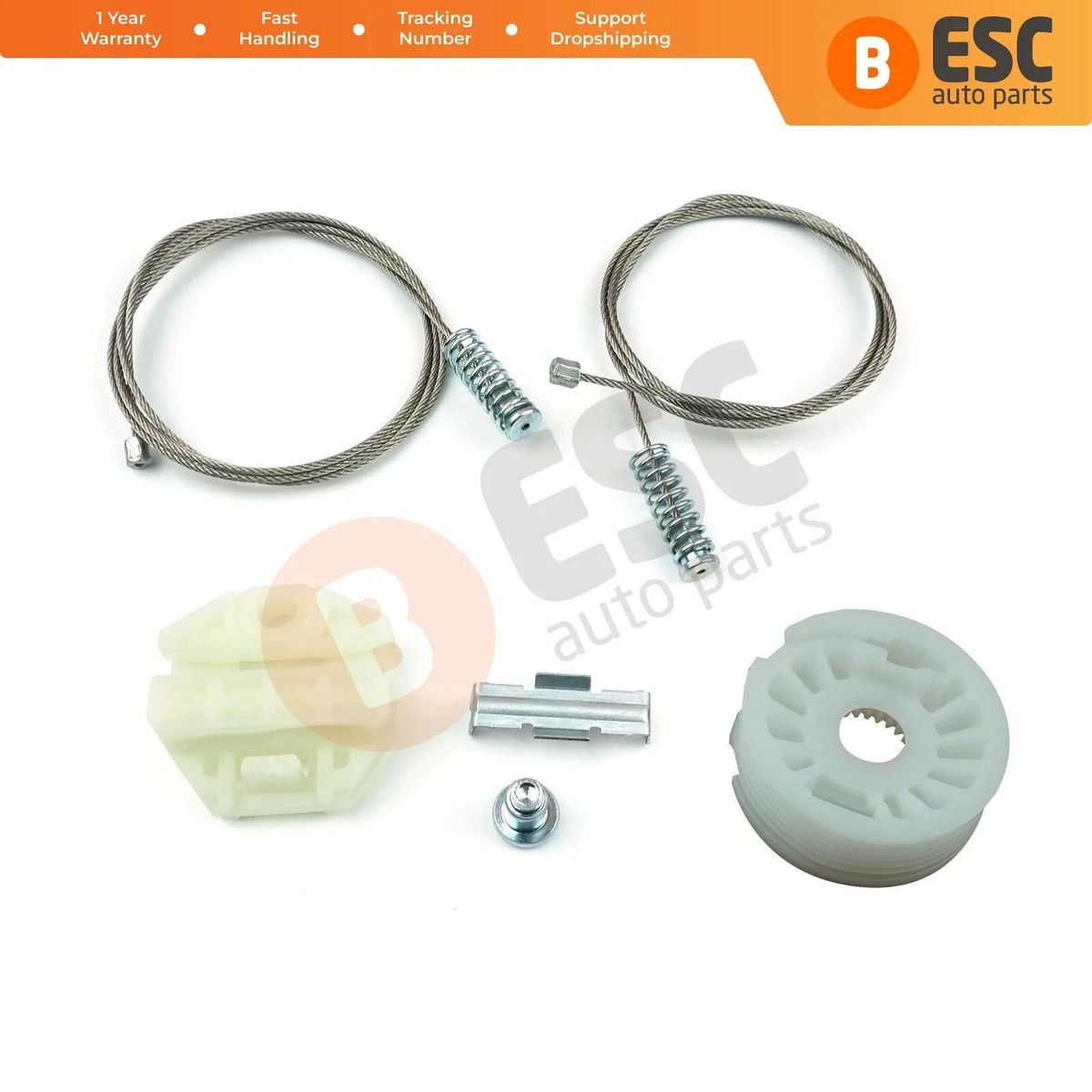 ESC Auto Parts EWR77 Electrical Power Window Regulator Repair Kit Rear Left or Right Door for Mercedes W/S 210 1995-2003