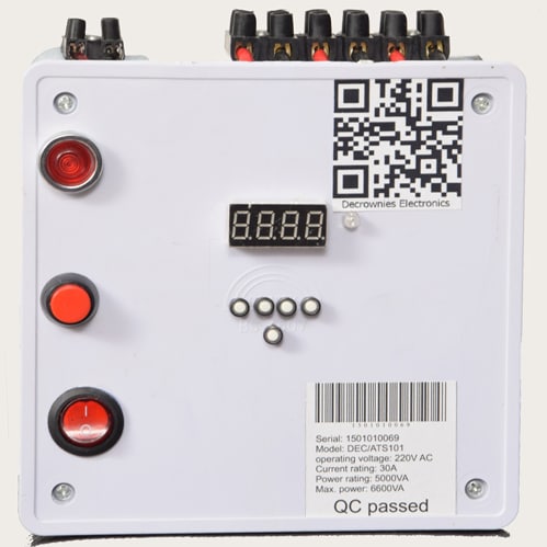 Automatic Changeover With Generator Timer-DEC/ATS101
