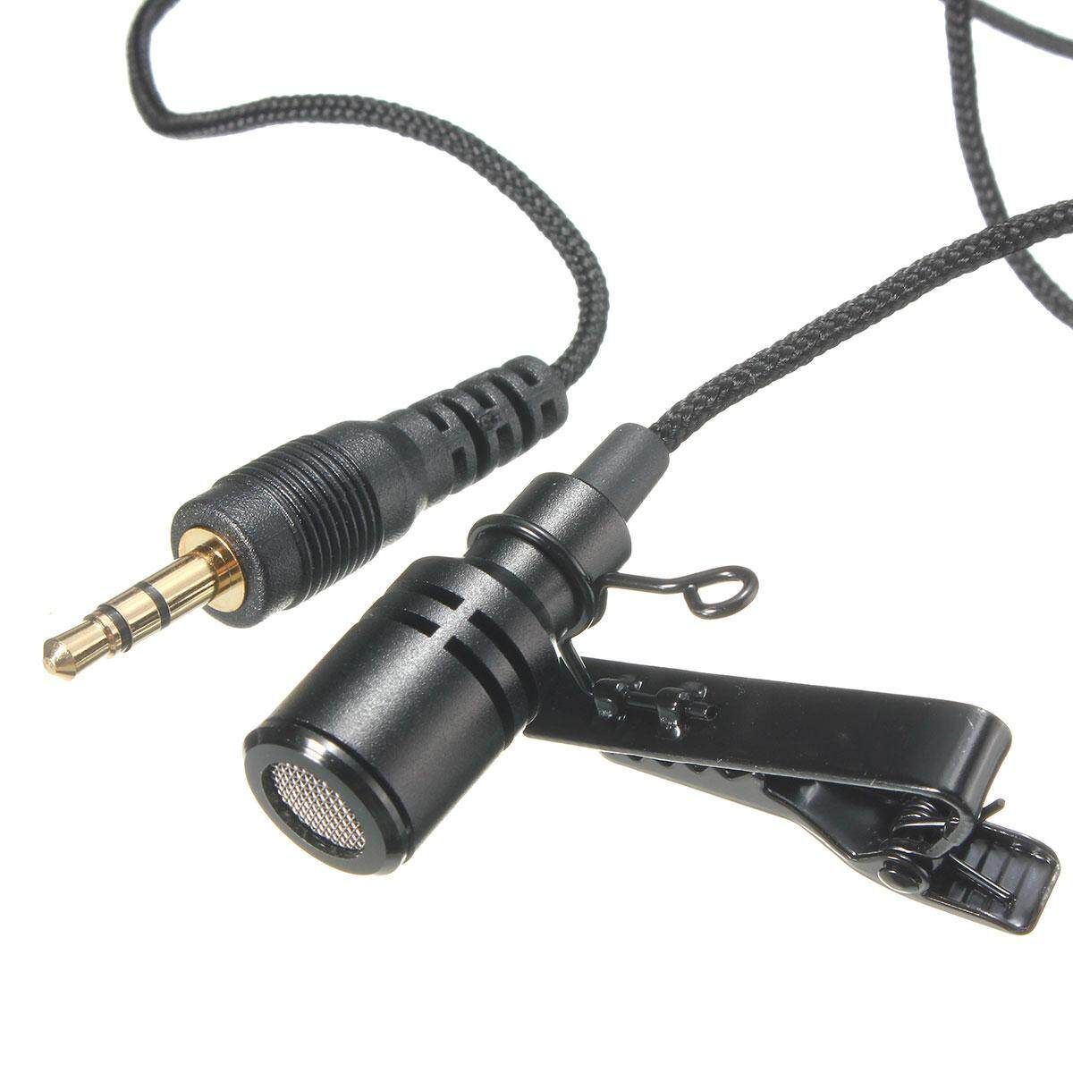 3.5mm Lavalier LapelTie Clip ON Microphone Omnidirectional For Phone Computer