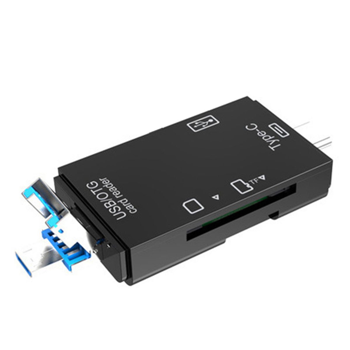 6-in-1 Multifunctional USB 3.0 Card Reader Mini-Black