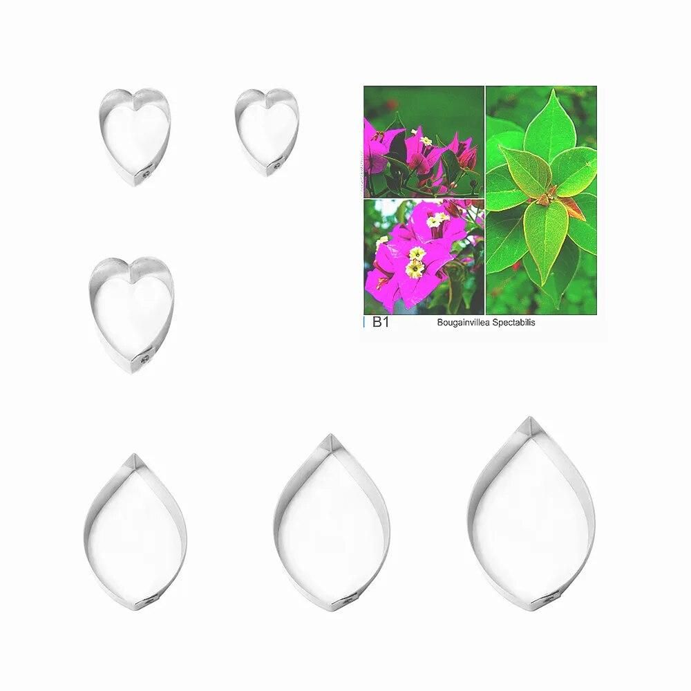 Bougainvillea Spectabilis fondant sugar flower cutters baking cake decorations Polymer Clay Cold Porcelain gumpaste tools
