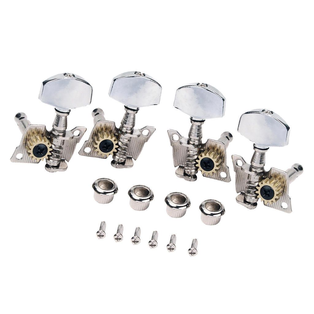 4 Pcs Ukulele 2R2L  Machine Heads Screws Nuts For Guitar Lovers