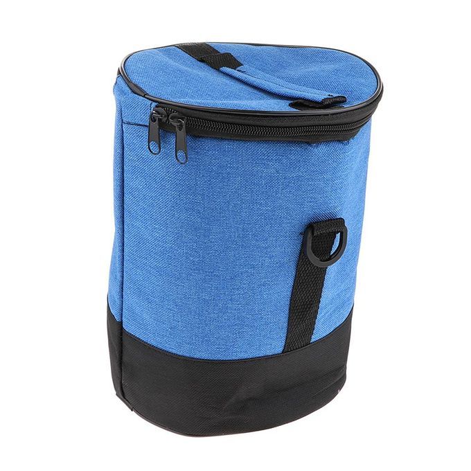 Insulated Reusable Picnic Lunch Bags Boxes, Round Blue (26x18mm)