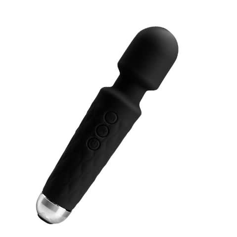Magic Wand Vibrator Sex Toy For Women - Black