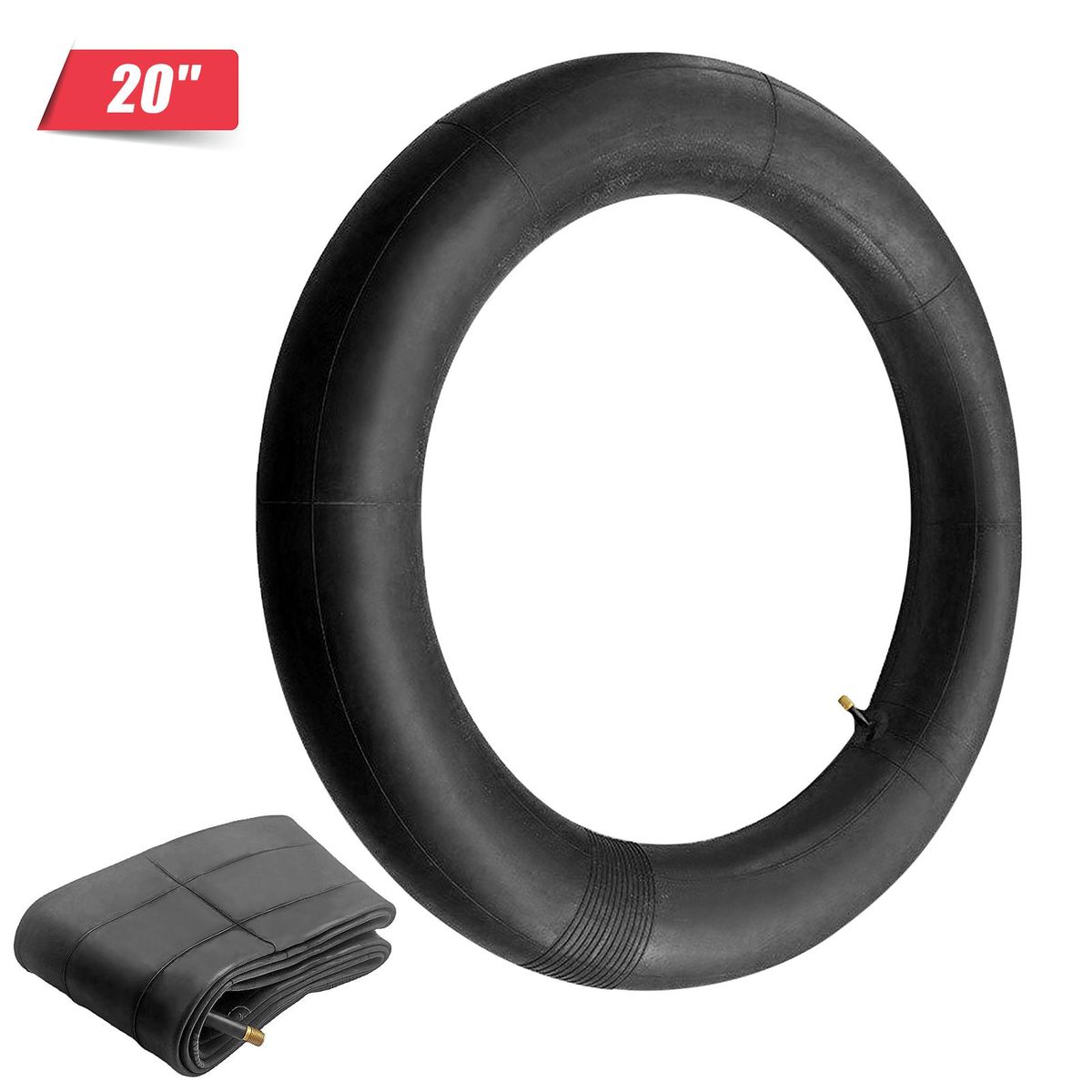 20*4 Inch Bike Inner Tire Bike Inflatable Schraders Valve Inner Tube For Snowmobiles Bike Tyre Butyl Rubber Tube Tire