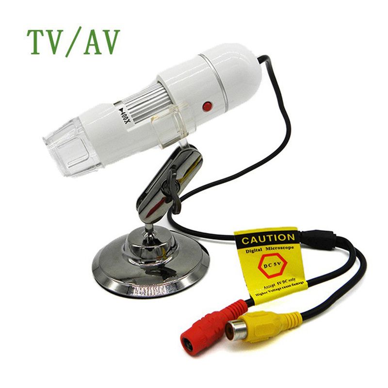 Digital Microscope TV/AV Interface HD 400X Magnifier