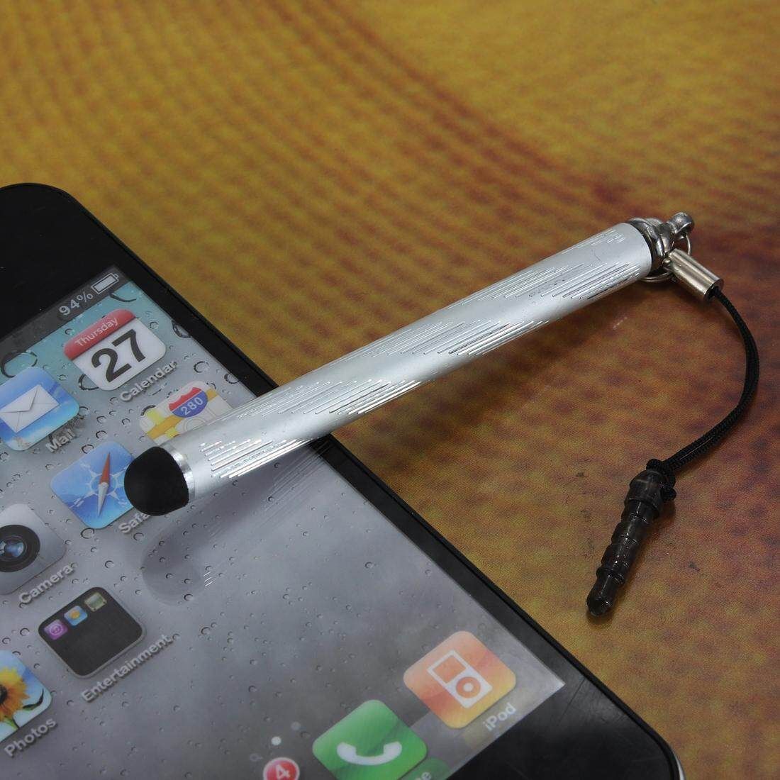 5 Colors Retractable Stylus Touch Pen Samsung Galaxy S III S3 I9300 N7100 I9100 Silver