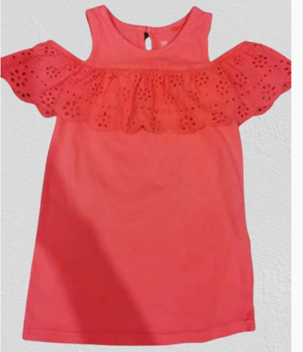 Girl's Cold-shoulder Top