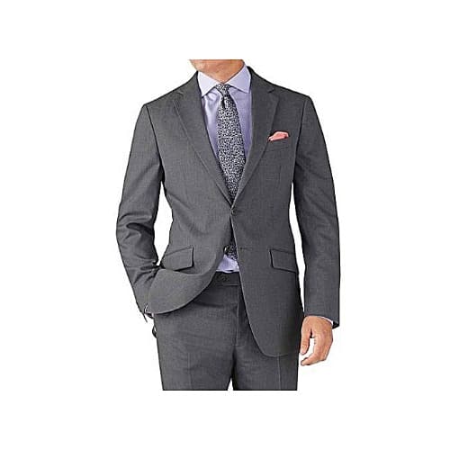 Men's Fitted Suit -grey