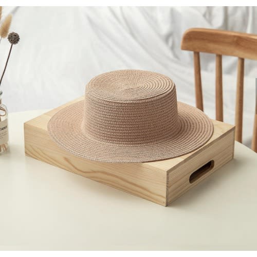 Female Boater Hat - Beige