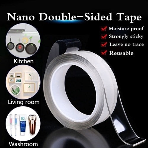 Double Sided Nano Transparent Reusable Magic Adhesive Tape