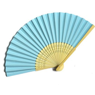 White And Style Porcelain Fan Blue Folding Handicraft Chinese Ornament