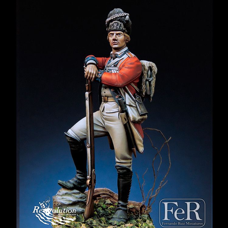 124 Royal Welch Fusiliers, Bunker Hill, 1775, Resin Model