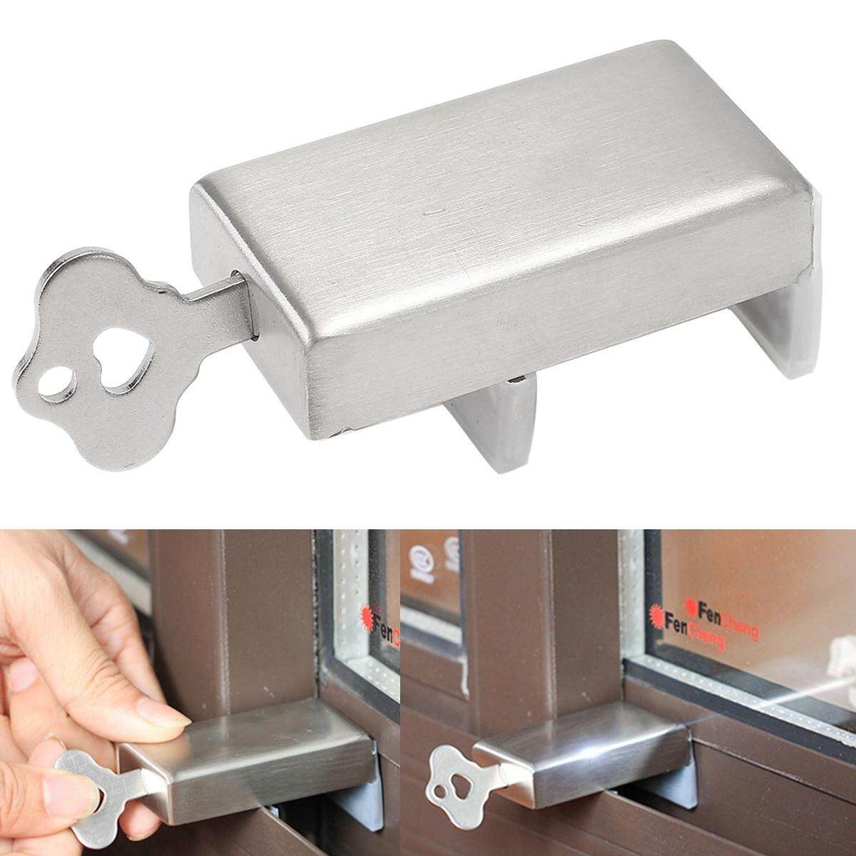 High Security Quick Installation Aluminum Sliding Window Lock Lock White
