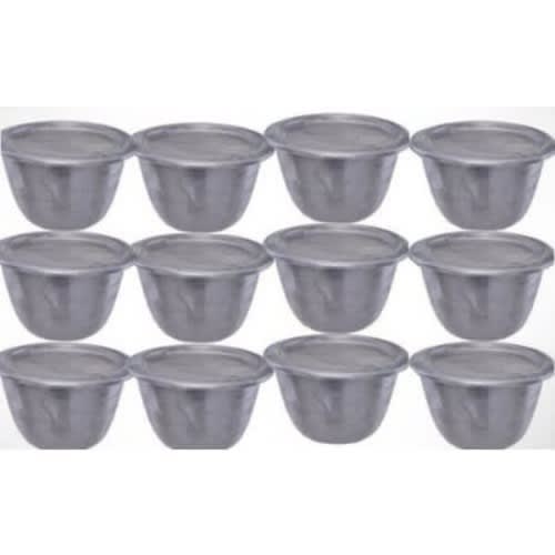 Moi Moi Plate Container Cups With Cover &ndash; 12pcs