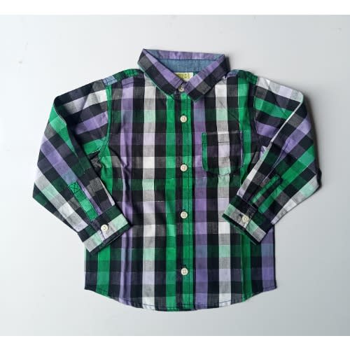 Boys Plaid Long Sleeve Shirt