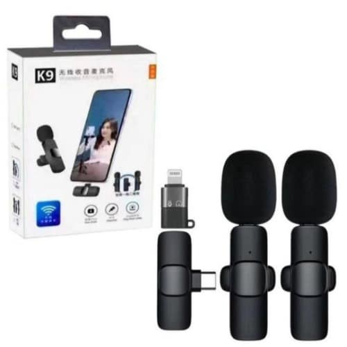 K9 Wireless Chest Microphone For Iphone / Type C And Android Port 2mic