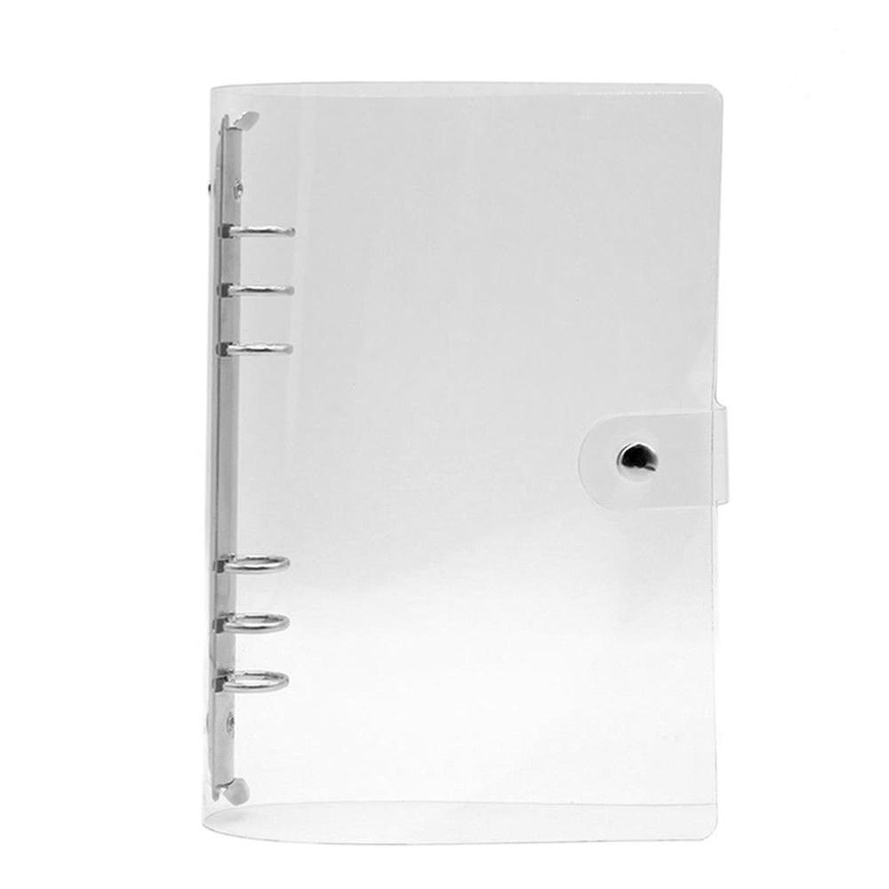1Pc Transparent PVC Clip File Folder Loose Notebook Sheet