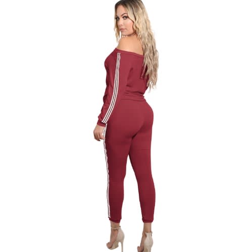 Women Strapless Pocket Line Two-piece Suit -off Shoulder