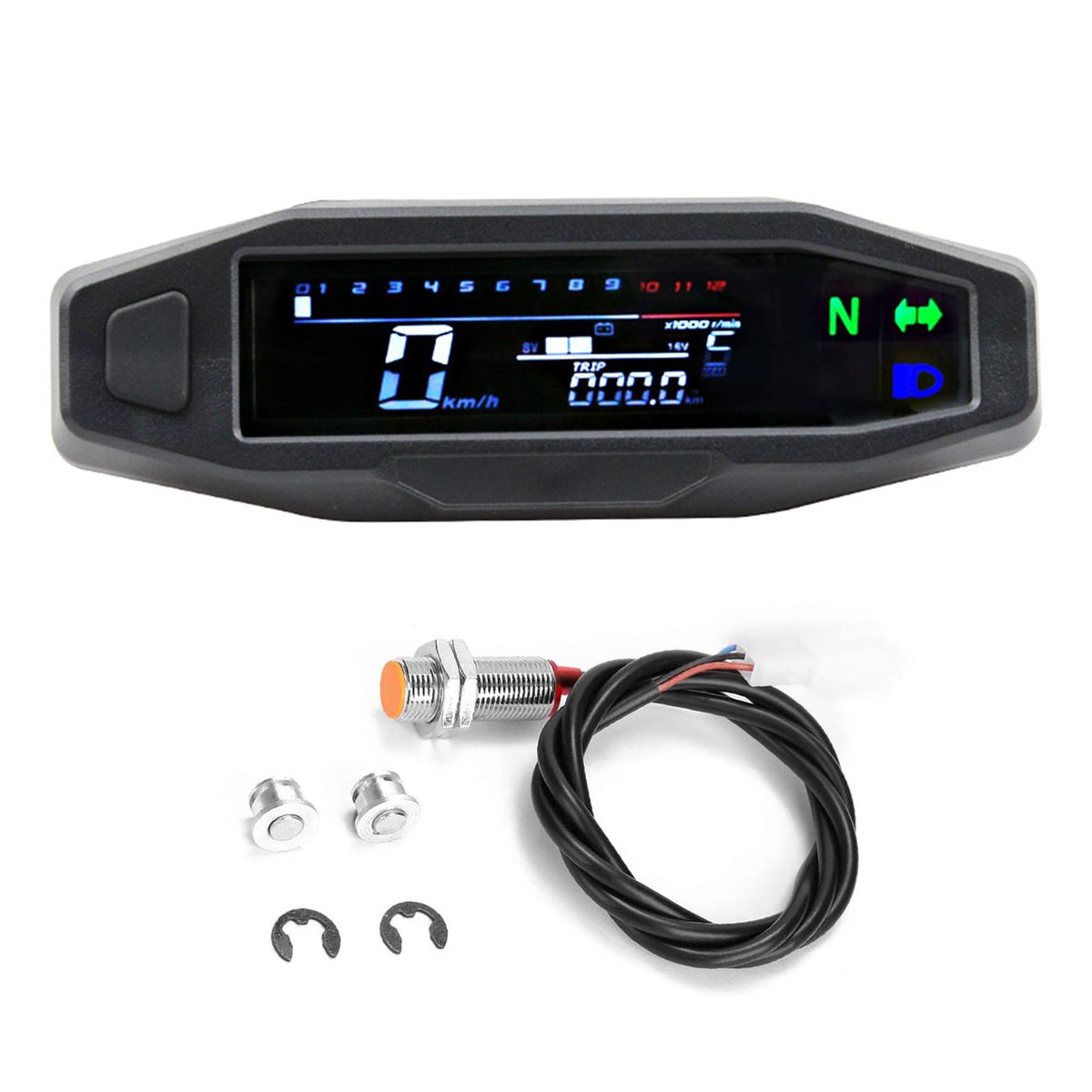 Motorcycle Rpm Gauge Digital Speedometer Odometer Electric