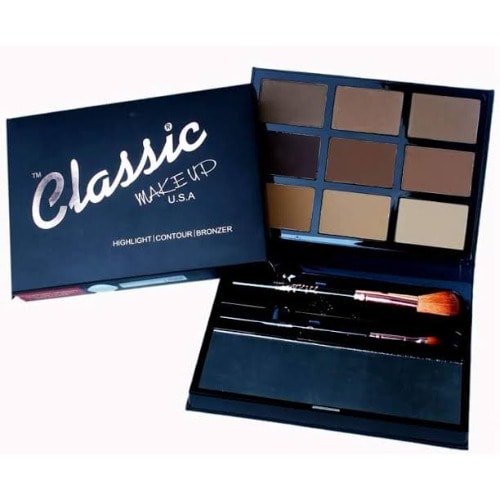 Make Up Contour + Bronzer & Highlight Palette - 9 In 1