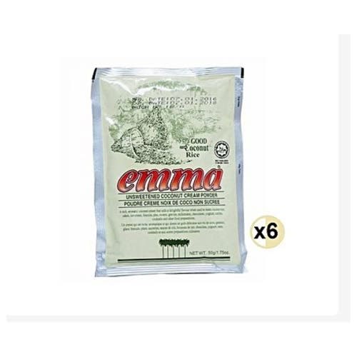 Unsweetened Coconut Cream Powder - 50g X6