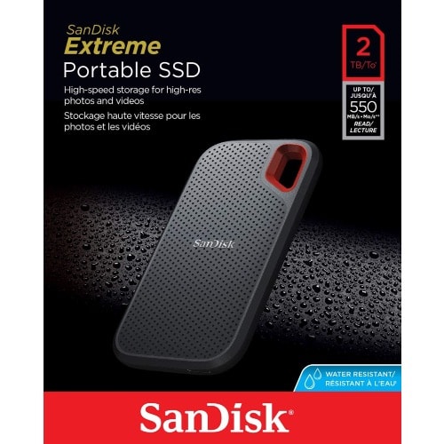 2TB Extreme Portable SSD - 550MB/s