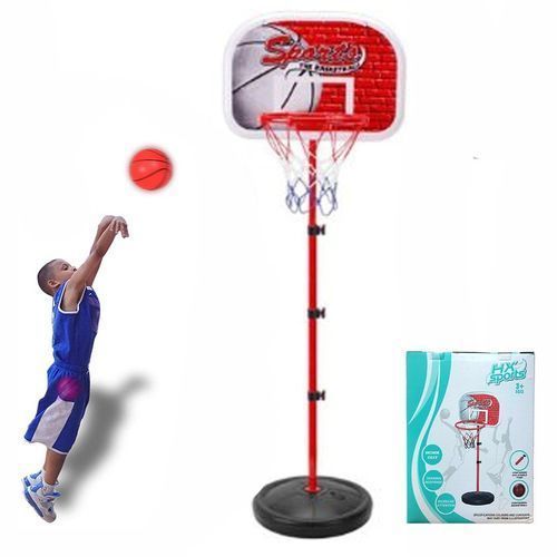 Kids Sport Adjustable Basketball Stand Backboard Nets Ball