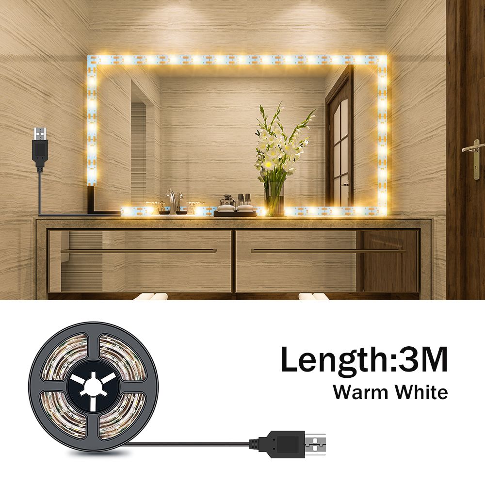 5M Vanity Mirror Lights LED Dressing Table-3M Warm White