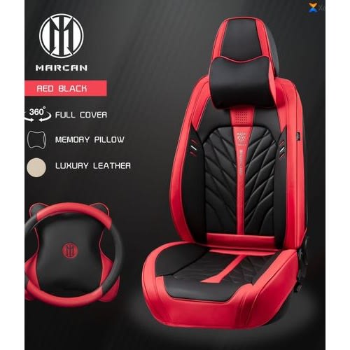 Car Leather Seat Cover - Complete Set For 5 Seater