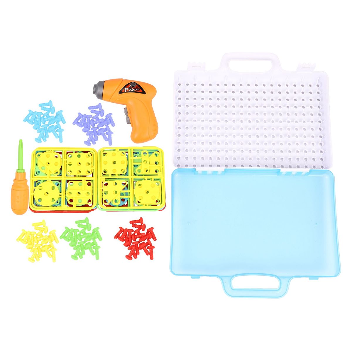 Children Electric Drill Puzzle Toys Disassemble Screw