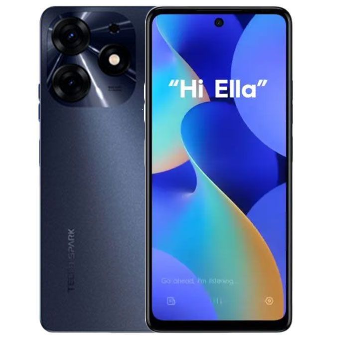 Spark 10(KI5q) 6.6" HD+ 8GB RAM/128GB ROM Android 13 - Black