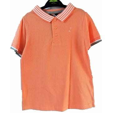 Boys' Shortsleeve Polo Shirt - Orange