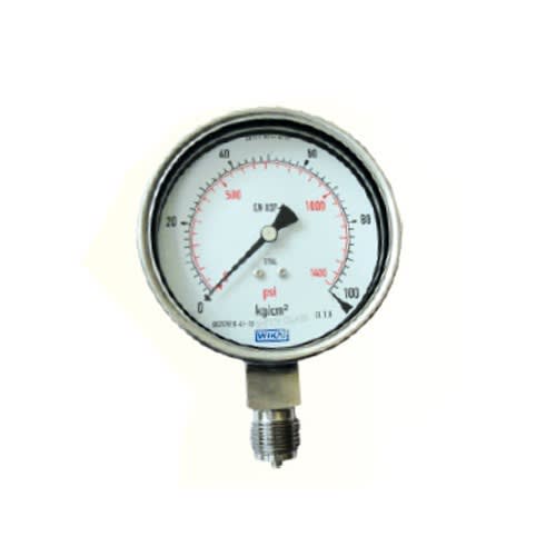 Stainless Steel Silver Wika Pressure Gauges