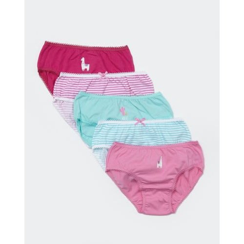 Girls Plum Briefs- Pack Of 5