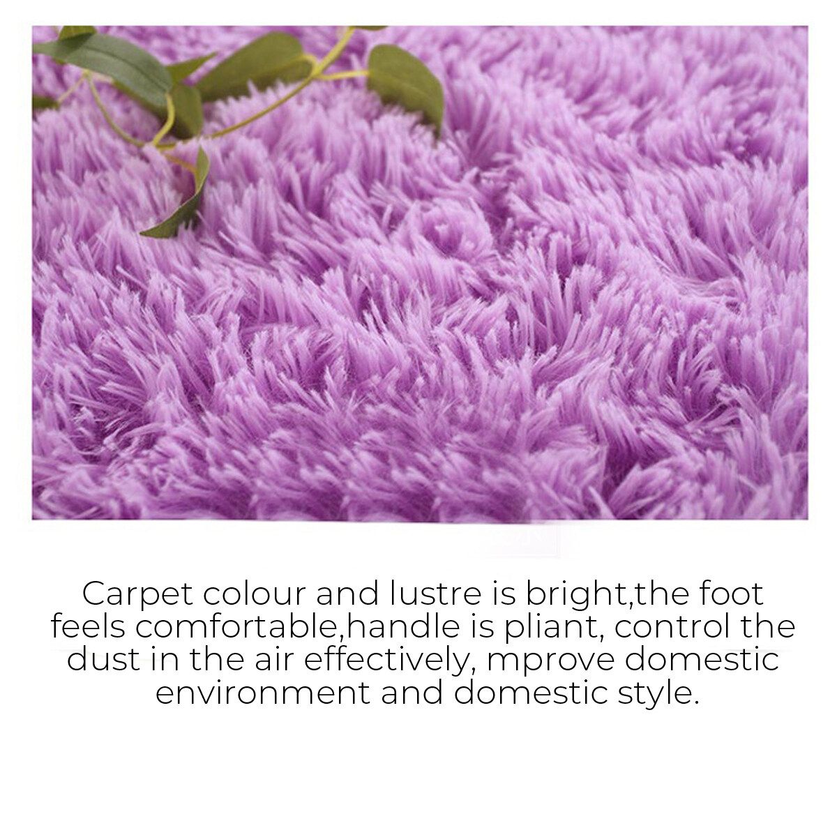 Shaggy Rug Super Plush Non-Slip Large Rugs Floor Carpet Living Room 230&times;160CM Green