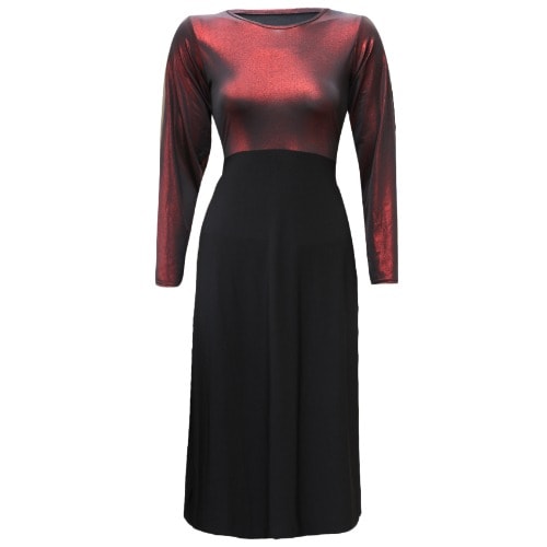 Embrossed Maxi Evening Dress-WINE