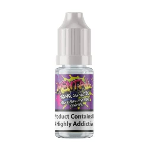 Mental Bar Salts 10ml Nic Salt (50vg/50pg) - Blue Rasp & Grape