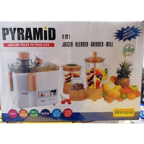 Electric 4 In 1 Blender,Juice Extractor, Grinder With Mill-600W