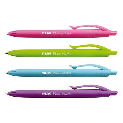 P1 Touch Assorted Coloured Ballpoint Pens 4-pack