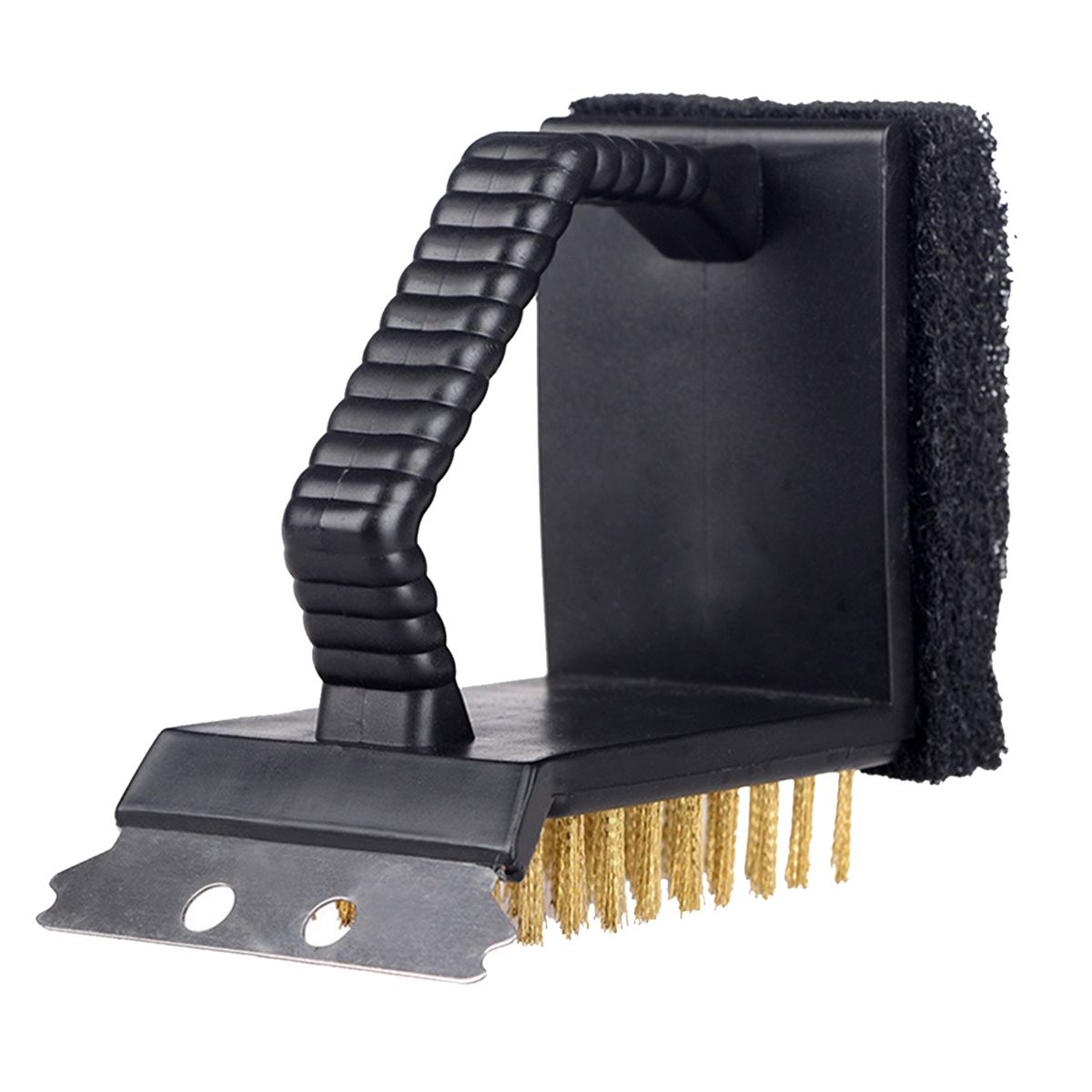 3 In 1 BBQ Cleaning Brush Grill Scraper Sponge Multifunction