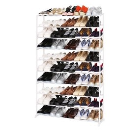 German Homdox 10-tier Shoe Rack Free Standing Shoe Shelf, 50 Pairs