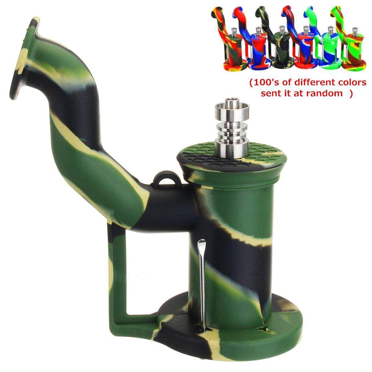 Authentic SILICONE DAB RIG Multicolors Silicone Dab Water Pipe