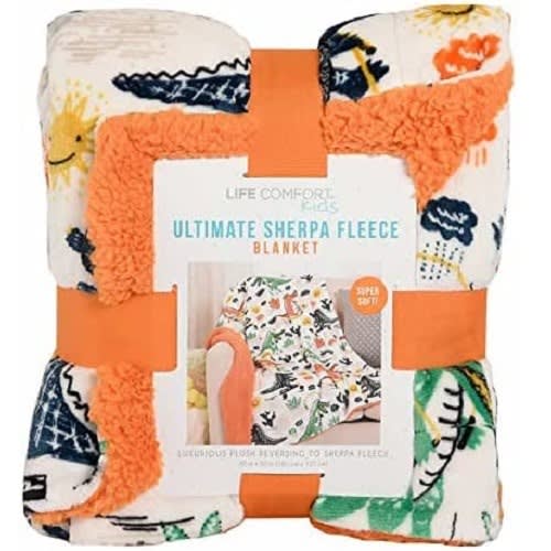 Life Comfort Kids Ultimate Sherpa Fleece Blanket