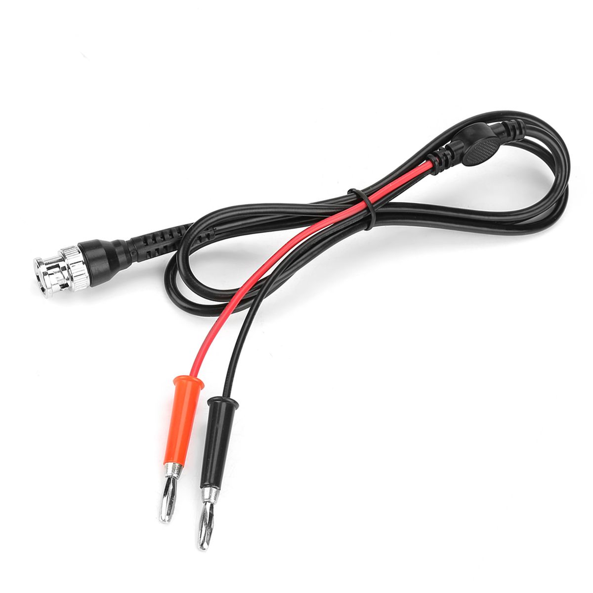2Pcs Black Red BNC To Dual Banana Plug Connector Test Leads