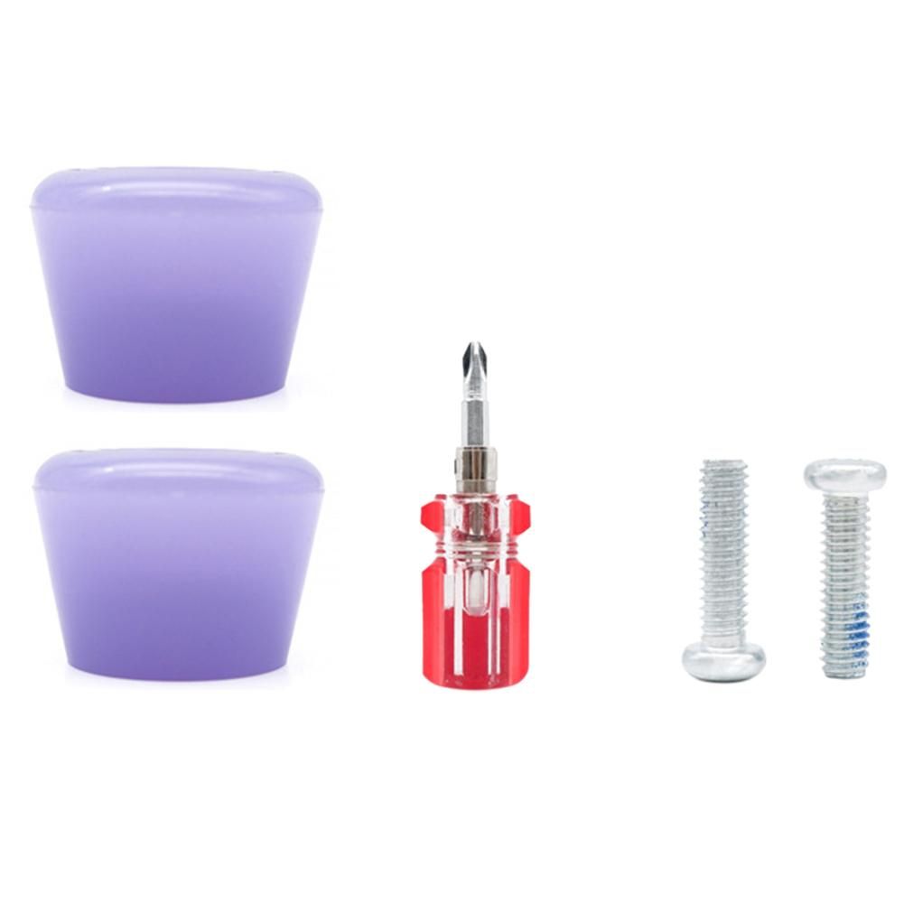 Multiple colors 2PCS Roller Skates Brake Inline Skates Roller Brake Blocks Toe Stoppers Skating Practice Training Aids,Jelly Purple